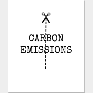 Cut Carbon Emissions Posters and Art